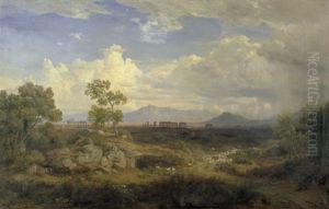 Romische Campagnalandschaft Mit Aquadukt