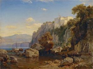 Italienische Kustenlandschaft by Eduard Wilhelm Pose