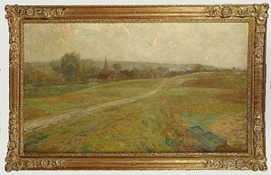Heuvellandschap by Josef Karel Frans Posenaer