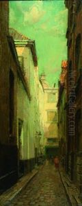 Strassenszene by Josef Karel Frans Posenaer