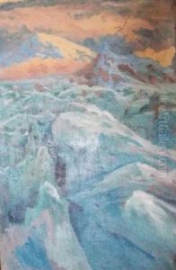 Glacier Dans Le Caucase