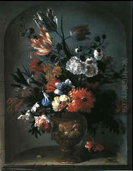 Blumenstilleben In Einer Nische - view 1