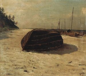 Coastal Scenery With Smaller Boats by Felix Possart