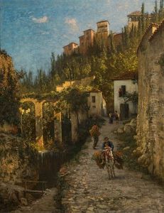 Weg Zur Alhambra In Granada by Felix Possart