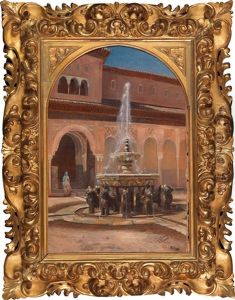 View From The Court Of The Lions To The Hall Of The Abencerrages (alhambra) by Felix Possart