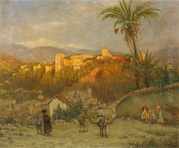 Blick Auf Die Alhambra In Granada - view 1