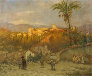 Blick Auf Die Alhambra In Granada