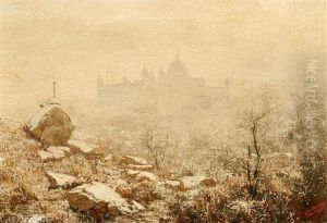 Wintermorgen Am Escorial Bei Madrid