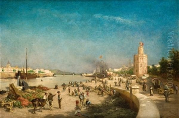 Vista Del Guadalquivir Con La Torre Del Oro - view 1