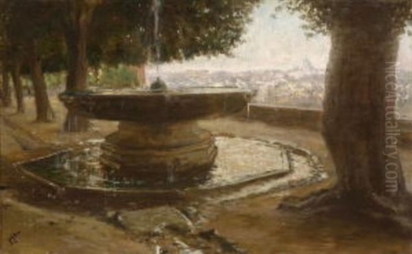 Rom - Springbrunnen Auf Dem Monte Pincio - view 1