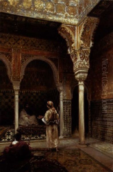 Scene Animee Dans Un Palais Maure - view 1