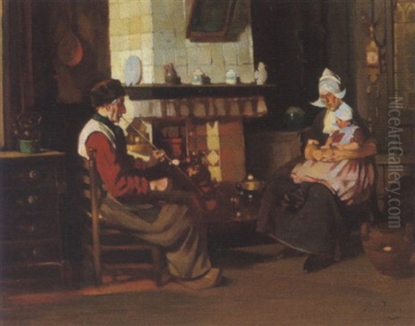 Hollandische Bauernfamilie In Der Kuche - view 1