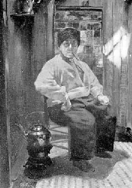 Man Seated In An Interior Cossack - view 1
