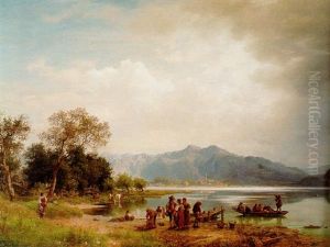 A Mountain Lake, South Germany by Eduard Caspar Post
