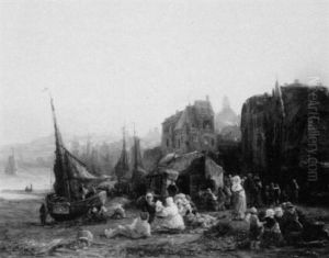 Awaiting The Fishermen's Return by Eduard Caspar Post