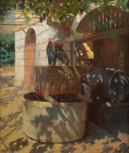 Le Foulage Sous La Tonnelle by Camille Boiry