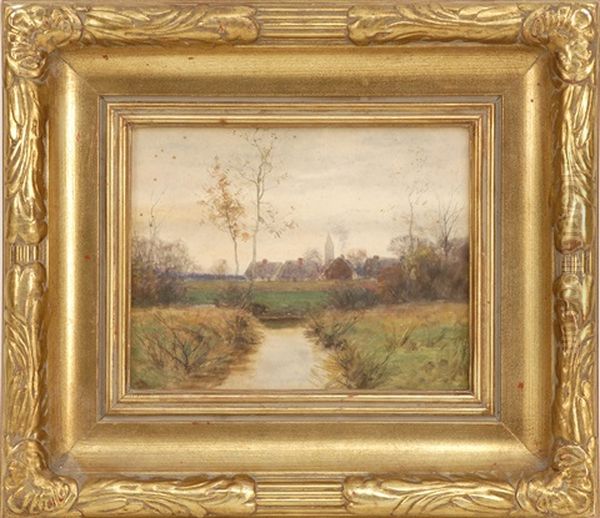 Autumnal Village Landscape - view 1