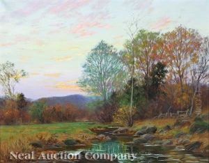Landscape With River by William Merritt Post