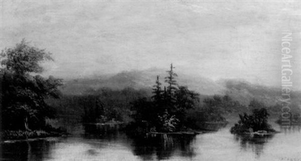 The Lake At Dawn - view 1