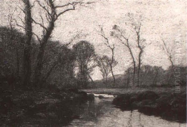 Fall Landscape With Stream - view 1