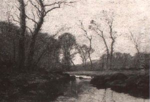Fall Landscape With Stream by William Merritt Post