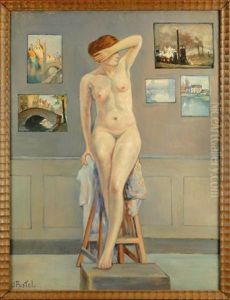 Femme Nue Dans L'atelier De L'artiste