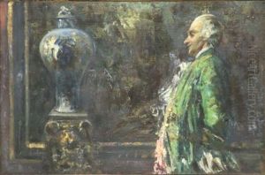 Gentleman Admiring An Urn