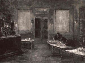 Interno Di Caffe by Luca Postiglione