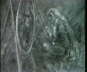 Pittore In Costume Settecentesco