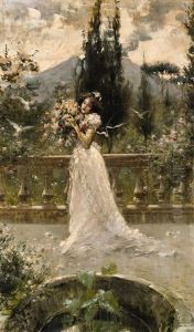 A Woman In A Garden A Woman In A Garden