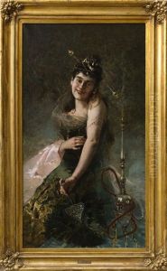Jeune Turque Au Serail by Salvatore Postiglione