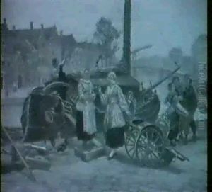 Gesprach An Der Gracht by Gerritt Postma