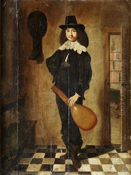 A Lute Player - view 1