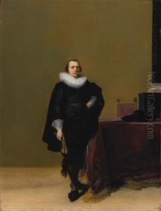 Portraits Of Jacob Van De Merckt And His Wife Petronella Witsen (pair) by Hendrick Gerritsz. Pot