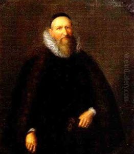 Bildnis Eines Bartigen Herrn Mit Halskrause by Hendrick Gerritsz. Pot