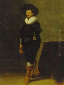 Portrait Of A Gentleman, Standing By A Draped Table Portrait Of A Gentleman, Standing By A Draped Table