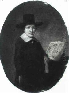 Portrait Of A Gentleman Near An Atlas On A Table