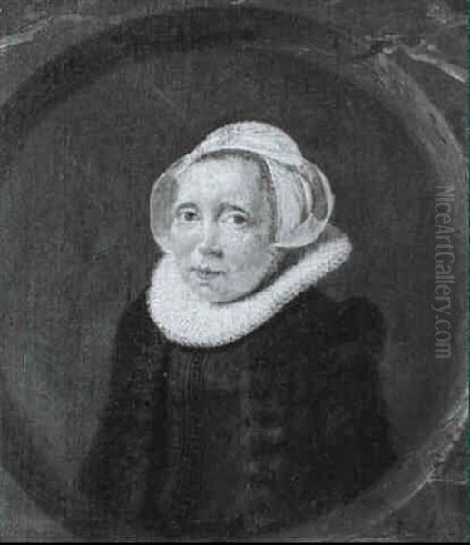 A Portrait Of A Lady, Half-length, Wearing A Wheel Ruff &   Linen Cap... - view 1