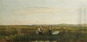 Le Peintre Sur Le Motif by Adolphe Martial Potemont