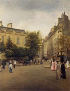 Place St. Georges, Paris by Adolphe Martial Potemont