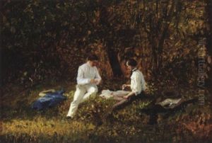 La Partie De Cartes by Adolphe Martial Potemont