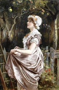 Gathering Apples by Laslett John Pott