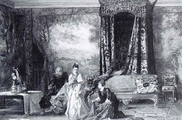 Wyland Smith Showing Amy Robsart Her Wedding Dress - view 1
