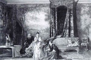 Wyland Smith Showing Amy Robsart Her Wedding Dress by Laslett John Pott
