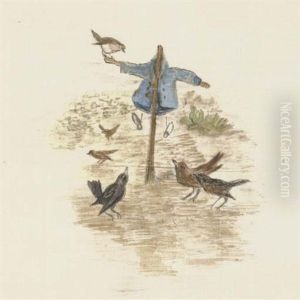 Mr. Mcgregor Hung Up The Little Jacket And The Shoes For A Scare-crow To Frighten The Blackbirds by Helen Beatrix Potter