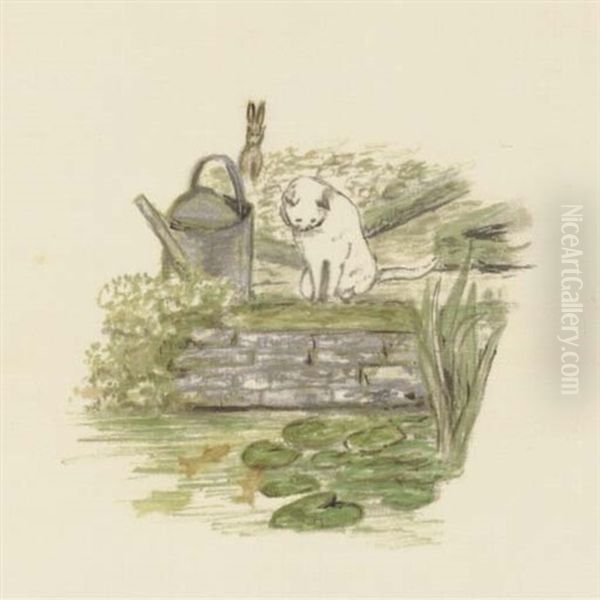 Then He Tried To Find His Way Straight Across The Garden, But He Became More And More Puzzled. - view 1