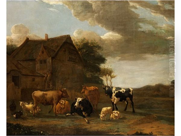 Kuhe Und Schafe In Weiter Landschaft - view 1