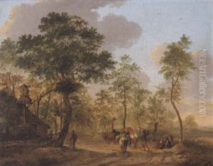 Landschaft Mit Einem Bauernhaus Und Einer Viehherde by Paulus Potter