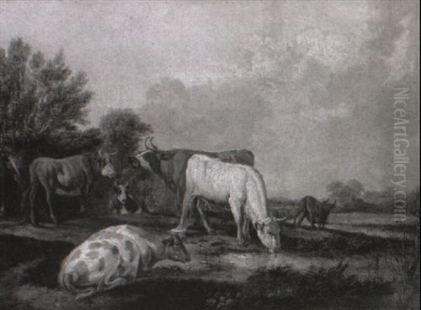 Cattle In A Landscape - view 1