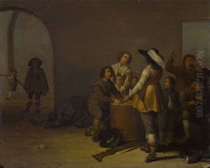 Wachtstube by Pieter Symonsz Potter